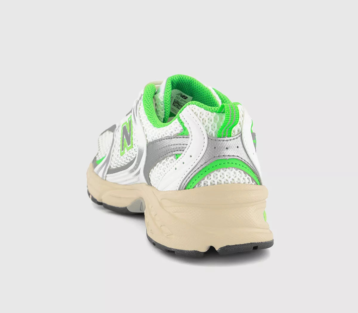 NB530 | White Green Silver Off White